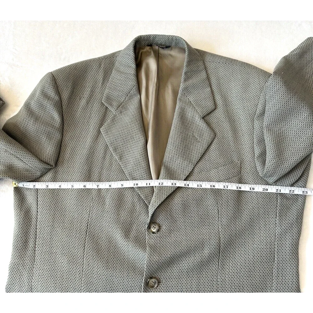 Vito Rufolo Men 3 Button Wool Blazer SZ 42R Fully Lined Sport Coat Made in Italy